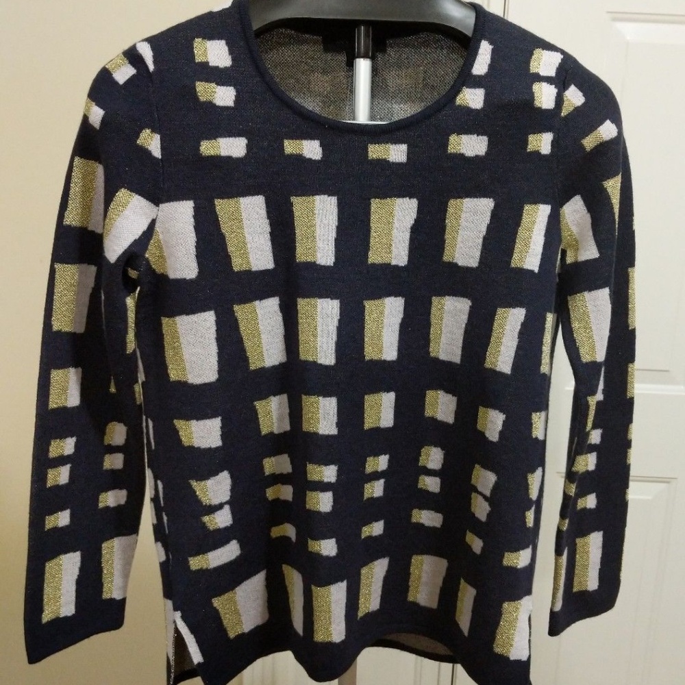Ann Taylor Geometric Sweater, NWT, Small